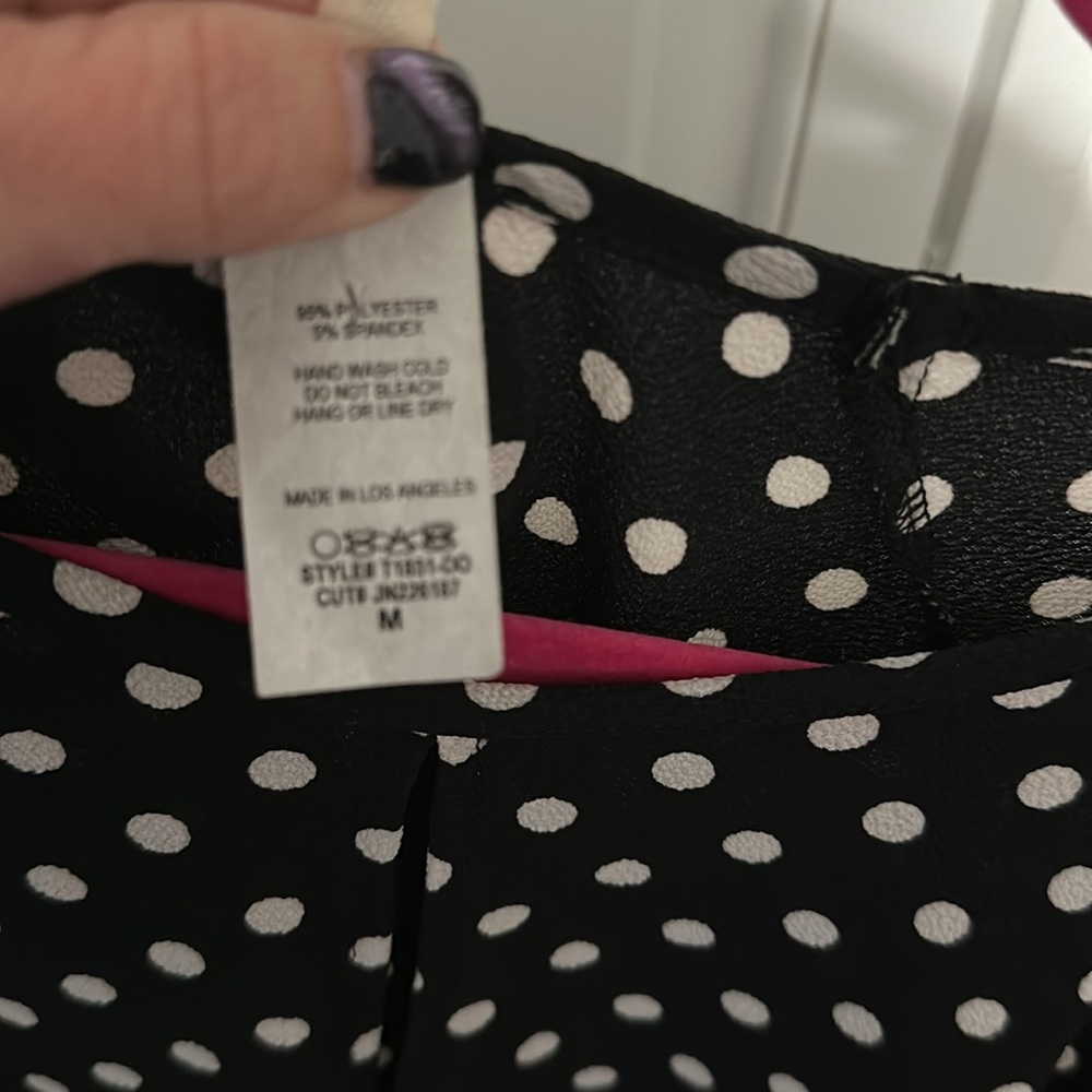 Women’s polka dot tunic top size medium - Picture 7 of 7